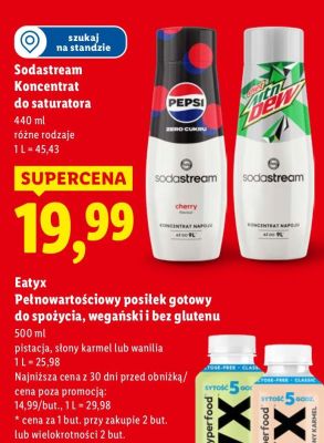 Posiłek gotowy do spożycia Eatyx pełnowartościowy wegański i bez glutenu pistacja, słony karmel lub wanilia promocja w Lidl