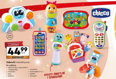 Zabawki interaktywne Chicco różne rodzaje promocja w Biedronka
