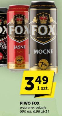 Piwo Fox wybrane rodzaje promocja w Euro Sklep