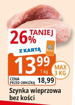 Szynka wieprzowa bez ko艣ci w siatce promocja w Leclerc