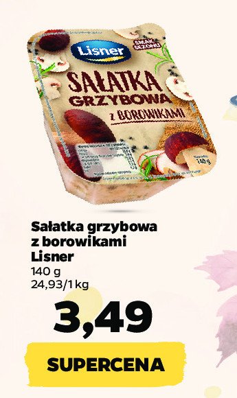 Sałatka grzybowa z borowikami Lisner smak sezonu promocja