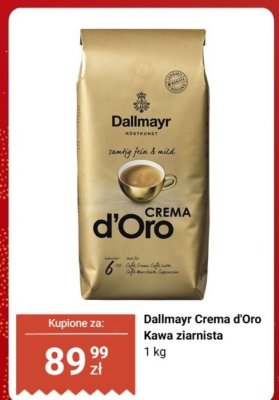 Kawa ziarnista Dallmayr Crema d'Oro promocja w Biedronka