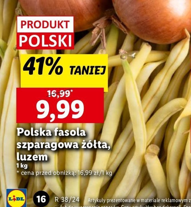 Fasola szparagowa żółta promocja