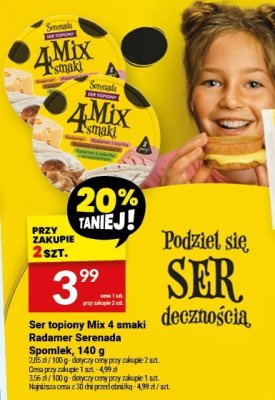 Ser topiony Mix 4 smaki Jadamer Spomlek, 140 g promocja w Twój Market