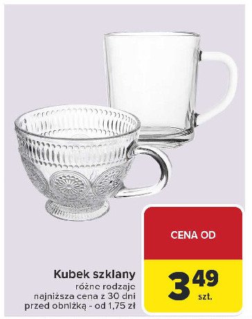 Kubek szklany promocja w Carrefour