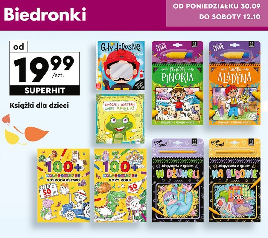 Kolorowanki 100+ pory roku promocja