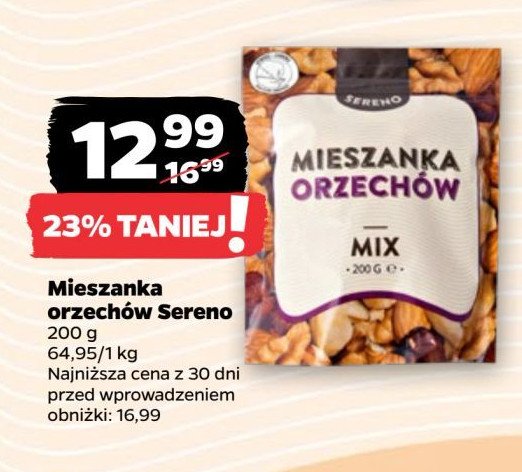 Mieszanka orzechów Sereno promocja w Netto