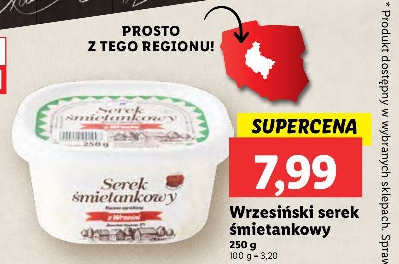 Ser śmietankowy Sm września promocja w Lidl