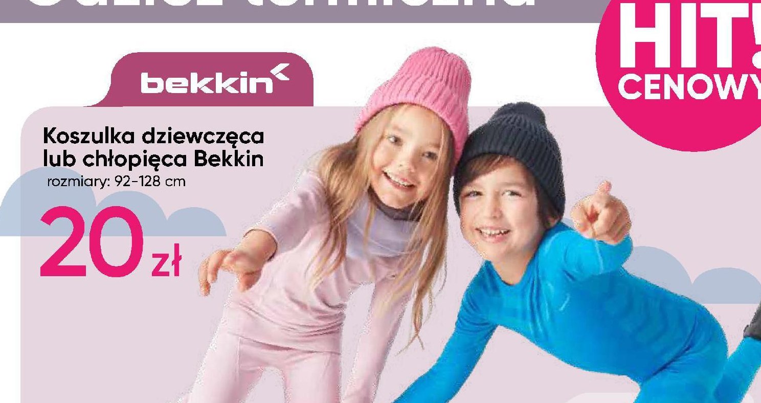 Koszulka termoaktywna 92-128 cm Bekkin promocja