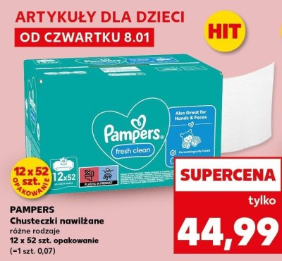 Chusteczki nawilżane Fresh Clean promocja w Kaufland