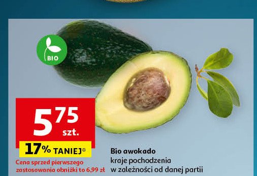 Awokado bio promocja w Auchan