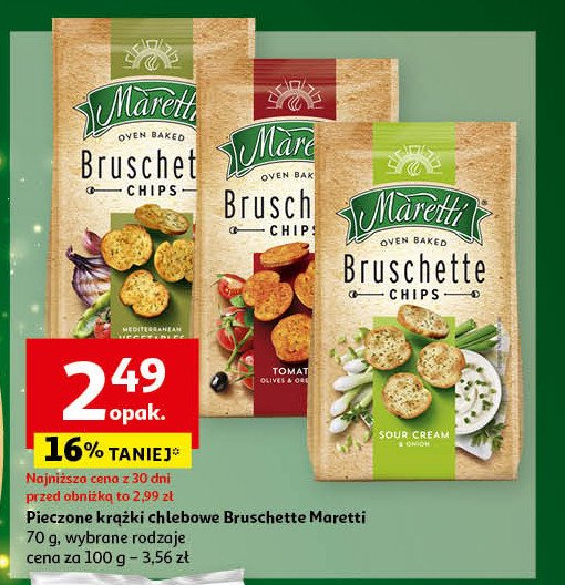 Bruschetta pomidory z oliwką Maretti bruschette promocja