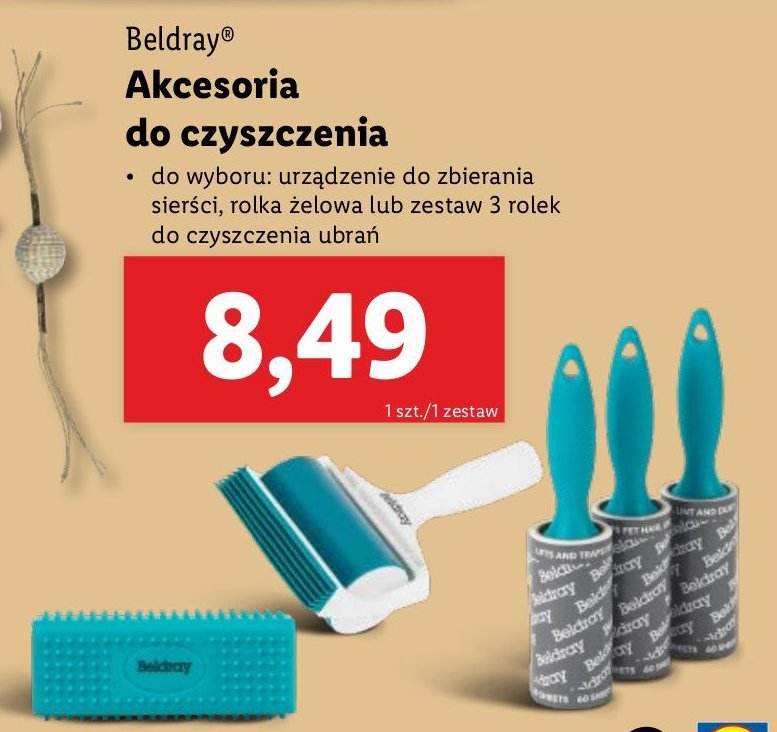 Rolki do czyszczenia ubrań Beldray promocja w Lidl