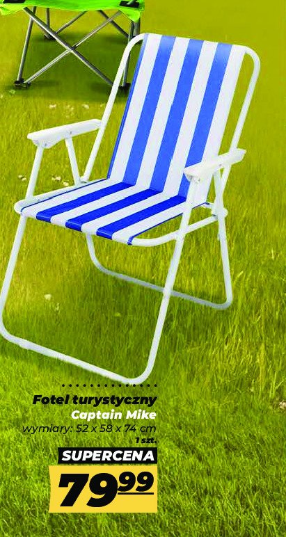 Fotel turystyczny Captain mike promocja