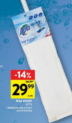 Mop płaski Apta promocja w Intermarche