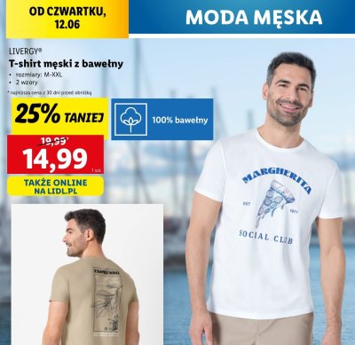 T-shirt męski m-xxl Livergy promocja
