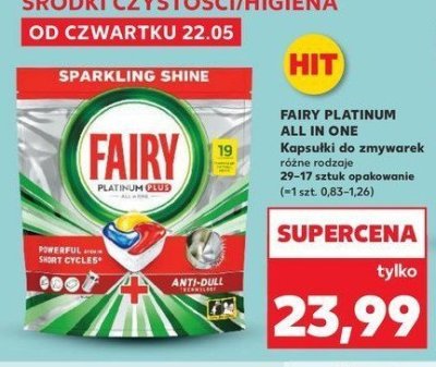 Tabletki do zmywarki Fairy platinum plus promocja