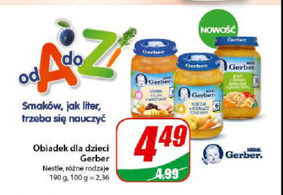 Bataty z żółtkiem, kuskusem i czerwoną papryką Gerber promocja
