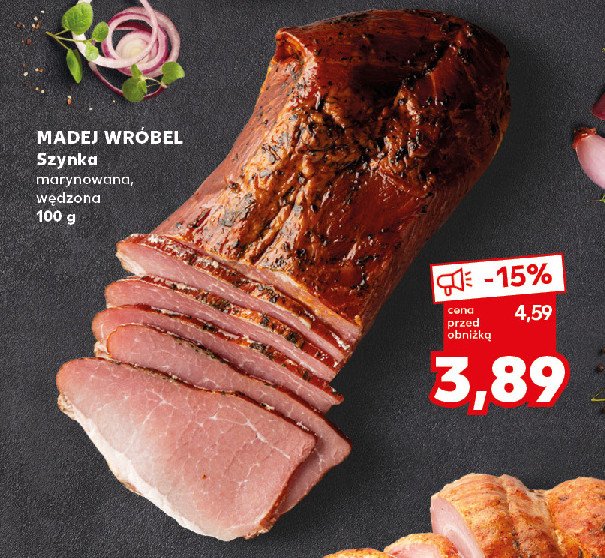 Szynka marynowana wędzona Madej & wróbel promocja