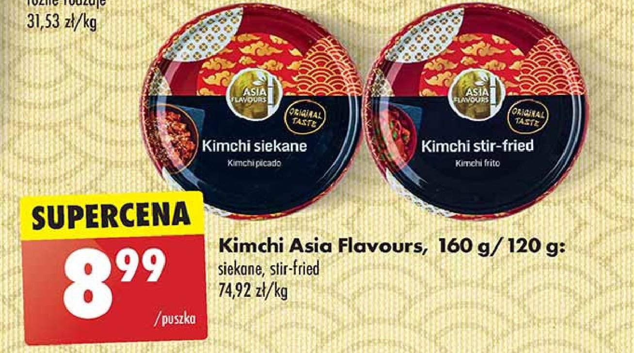 Kimchi siekane Asia flavours promocja w Biedronka