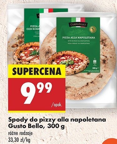 Pizza alla napoletana con rosmarino e sale Gustobello promocja w Biedronka