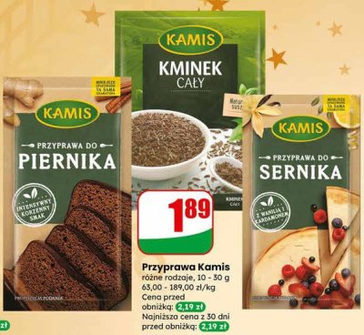 Przyprawa do piernika Kamis promocja w Dino
