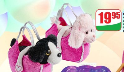 Pluszowe zwierzątko w torebce, różne wzory promocja w Dino