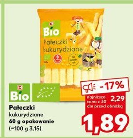 Pałeczki kukurydziane K-classic bio promocja