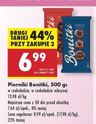Pierniki w czekoladzie mlecznej Bonitki promocja