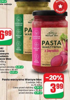 Pasta warzywna Warzyw Moc promocja w Dino