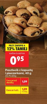 Pasztecik z kapustą i grzybami promocja w Biedronka