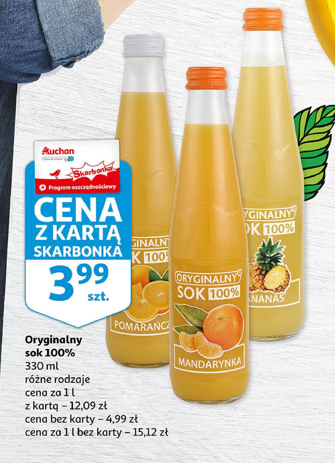 Sok ananas Oryginalny sok promocja