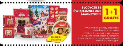 Słodycze ze świątecznej linii Magnetic promocja w Biedronka