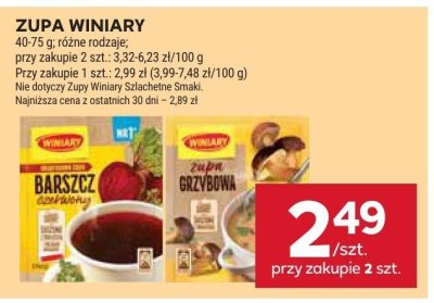 Zupa winiary promocja w Stokrotka