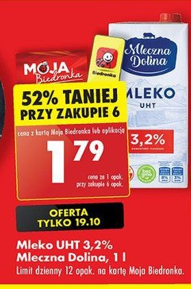 Mleko 3.2% Mleczna dolina promocja