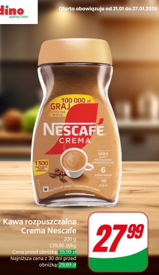 Kawa rozpuszczalna Crema  promocja w Dino