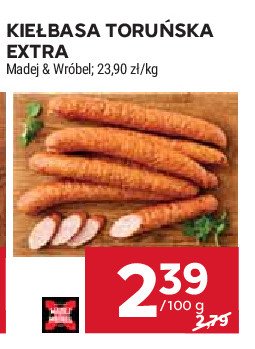 Kiełbasa toruńska Madej & wróbel promocja w Stokrotka