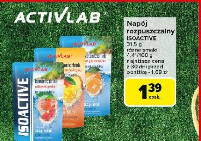 Saszetka isoactive owoce tropikalne Activlab promocja