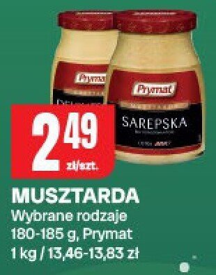 Musztarda Wybrane rodzaje 160-185 g, Prymat promocja w Chorten