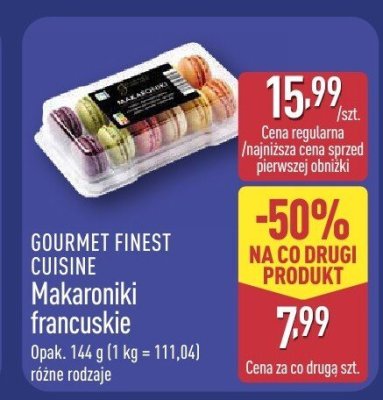 Makaroniki francuskie Gourmet Finest Cuisine promocja w Aldi