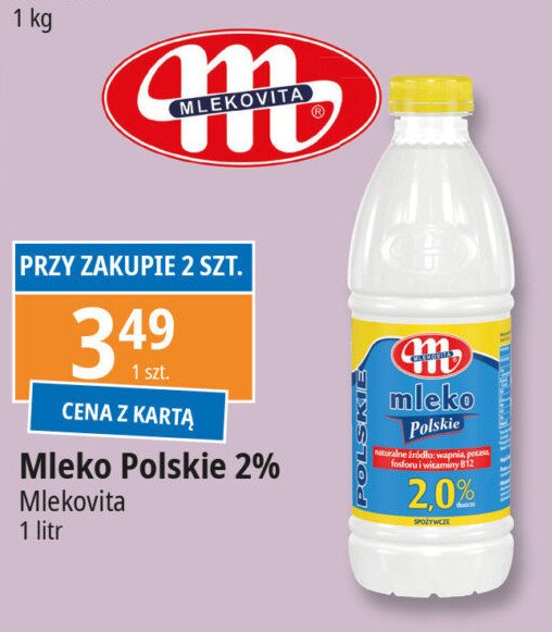 Mleko polskie 2% Mlekovita promocja w Leclerc