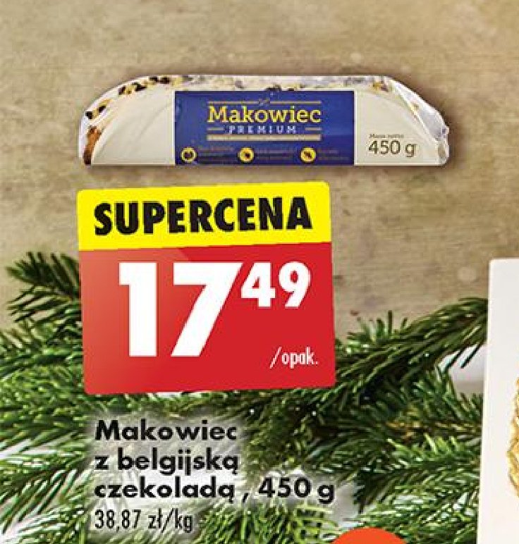 Makowiec z belgijską czekoladą i orzechami promocja w Biedronka