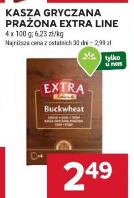Kasza gryczana prażona Extra Line promocja w Stokrotka