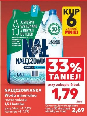 Woda mineralna, różne rodzaje promocja w Kaufland