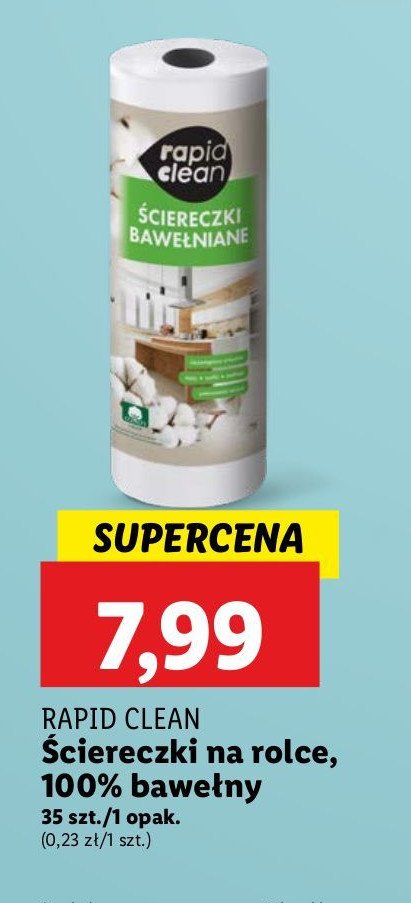 Ściereczki na rolce Rapid clean promocja