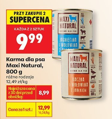 Karma dla psa 800 g, różne rodzaje promocja w Biedronka