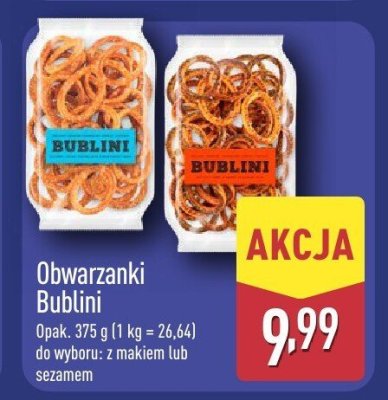 Obwarzanki z sezamem promocja w Aldi
