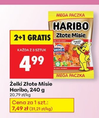 Żelki Złote Misie  promocja w Biedronka