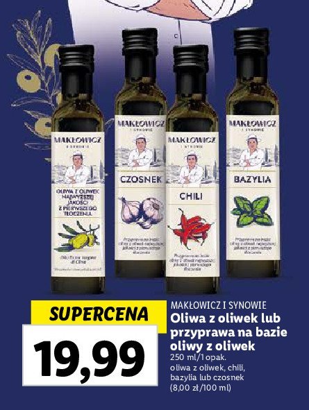 Oliwa z oliwek czosnek Mak艂owicz i synowie promocja