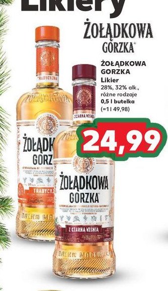 Wódka Żołądkowa gorzka czarna wiśnia promocja